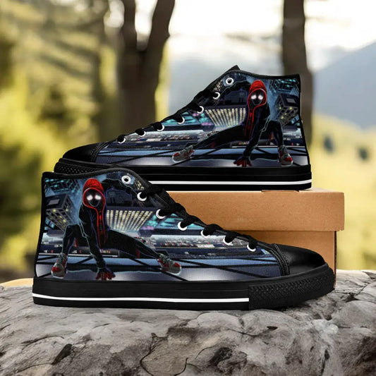 Spider Man Miles Morales Custom High Top Sneakers Shoes