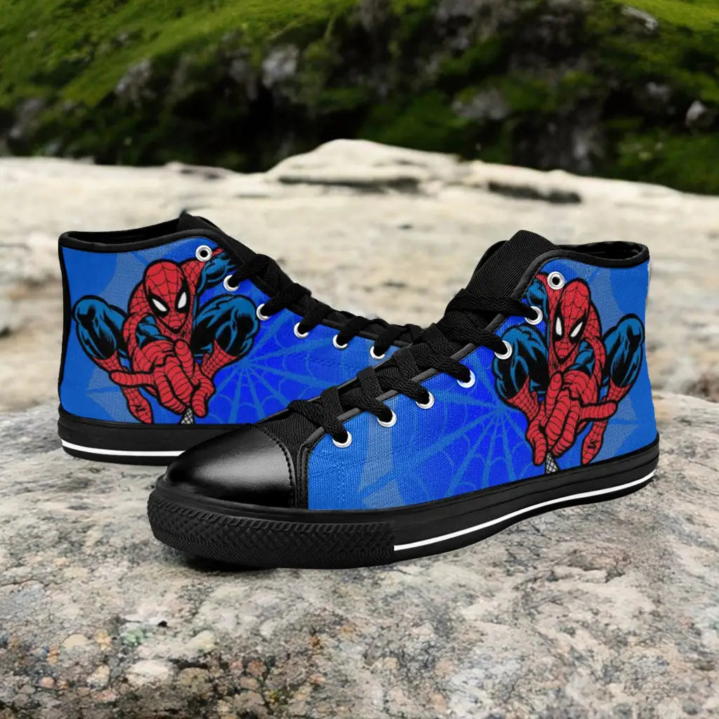 Spider Man Custom High Top Sneakers Shoes