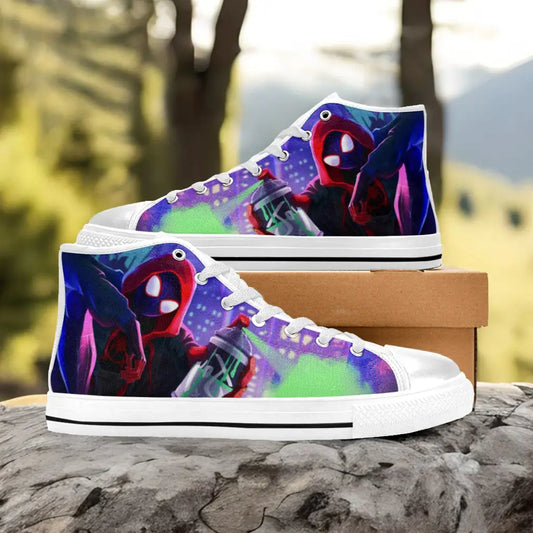 Spider Man The Spider Verse Custom High Top Sneakers Shoes
