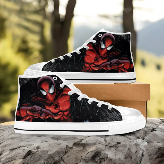 Spider Man The Spider Verse Custom High Top Sneakers Shoes