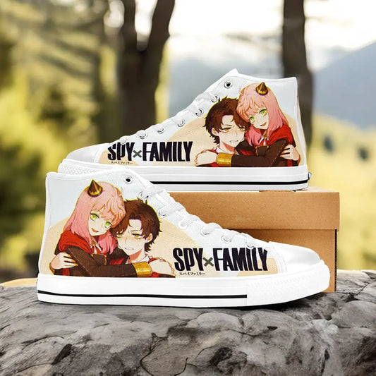 Spy x Family Anya Damian Custom High Top Sneakers Shoes