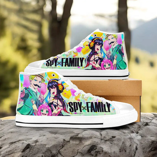 Spy x Family Anya Yor Loid Custom High Top Sneakers Shoes