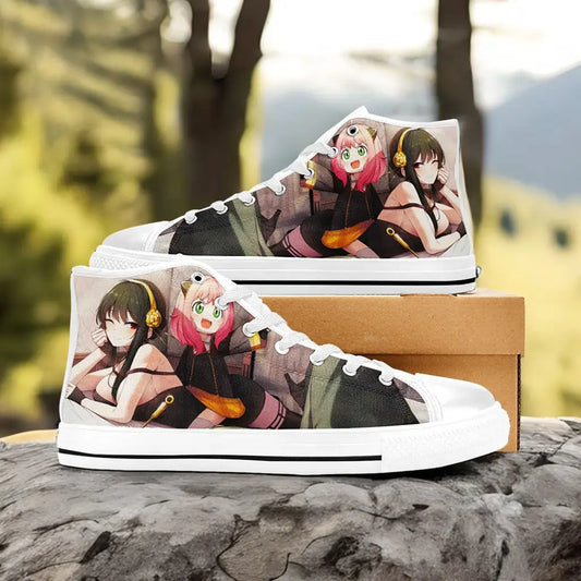 Spy x Family Yor Anya Custom High Top Sneakers Shoes