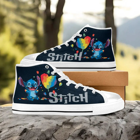 Stitch Custom High Top Sneakers Shoes