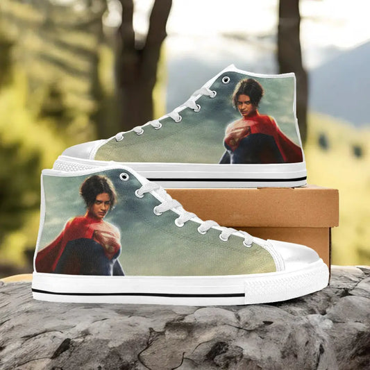 Super Girl Flash Justice League Custom High Top Sneakers Shoes