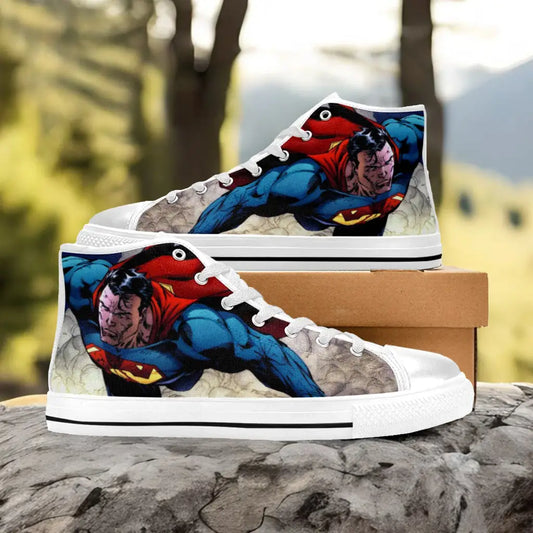Superhero Superman Custom High Top Sneakers Shoes
