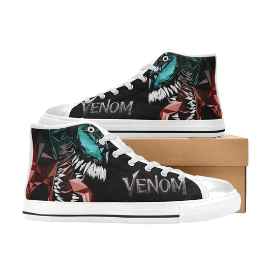 Superhero Venom Spiderman Custom High Top Sneakers Shoes