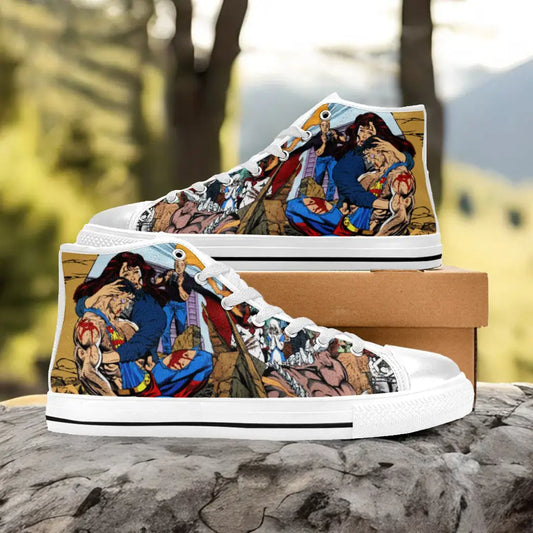 Superman Dead Custom High Top Sneakers Shoes