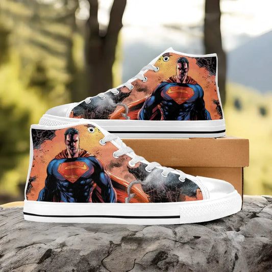 Superman Custom High Top Sneakers Shoes