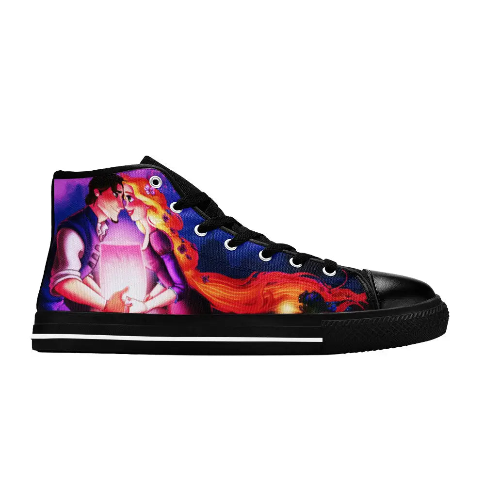 Tangled Princess Rapunzel Custom High Top Sneakers Shoes