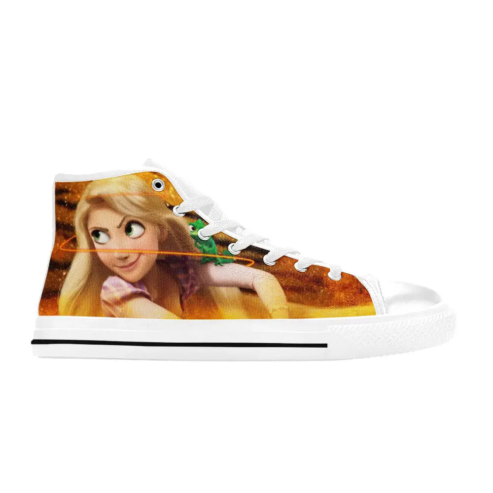 Tangled Princess Rapunzel Custom High Top Sneakers Shoes
