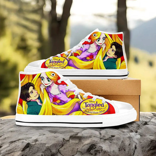 Tangled Princess Rapunzel Custom High Top Sneakers Shoes