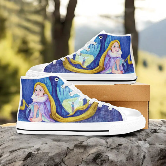 Tangled Princess Rapunzel Custom High Top Sneakers Shoes