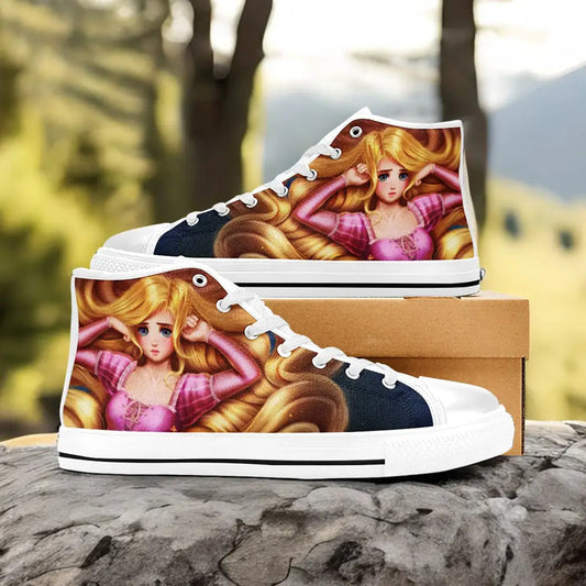 Tangled Princess Rapunzel Canvas High Tops Sneakers for Kids