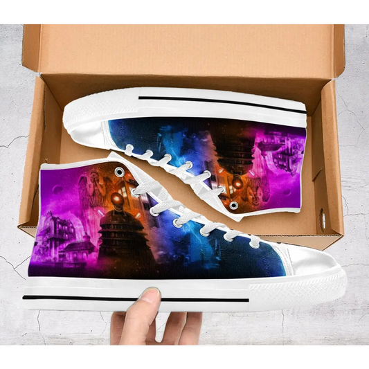 Tardis Doctor Who Shoes High Top Sneakers