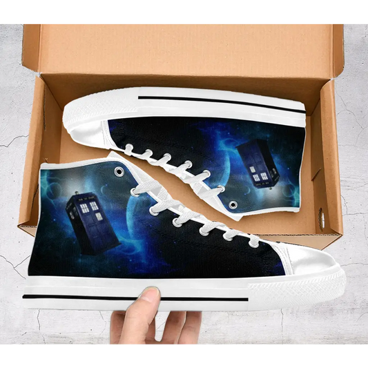 Tardis Doctor Who Shoes High Top Sneakers