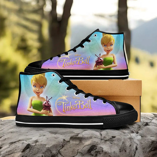 Tinkerbell Tinker Bell Custom High Top Sneakers Shoes