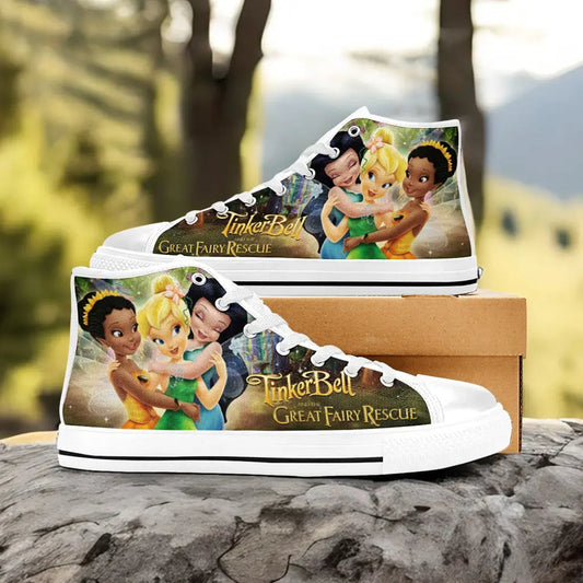 Tinkerbell Tinker Bell Custom High Top Sneakers Shoes