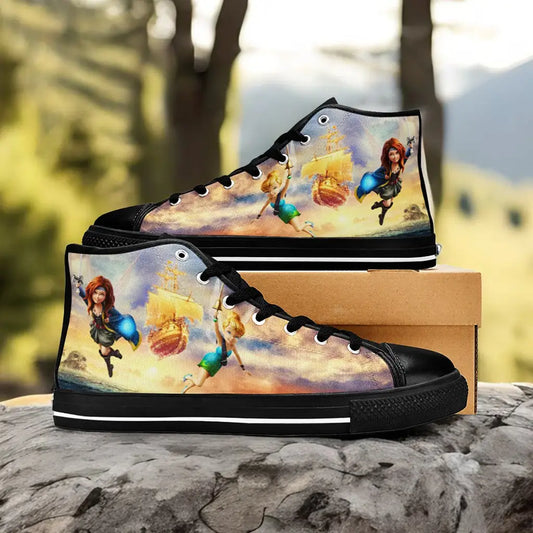 Tinkerbell Tinker Bell the Pirate Fairy Custom High Top Sneakers Shoes