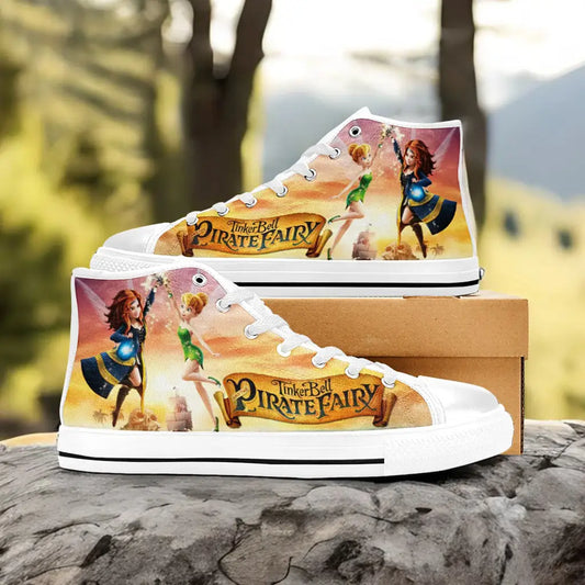 Tinkerbell Tinker Bell the Pirate Fairy Custom High Top Sneakers Shoes
