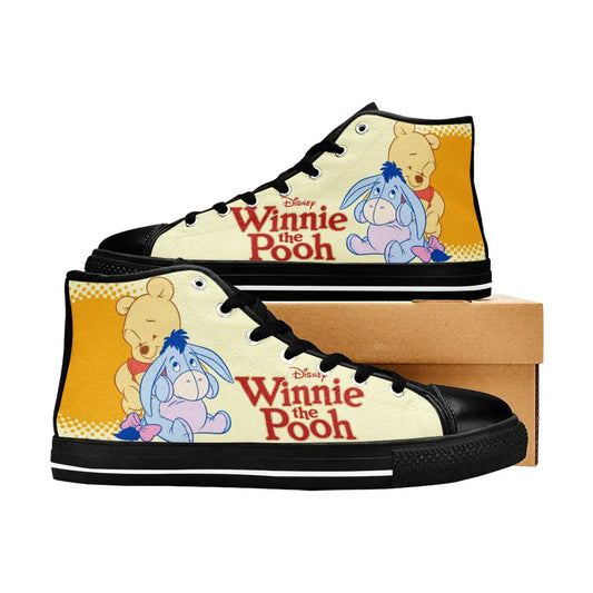 Winnie the pooh eeyore Custom High Top Sneakers Shoes
