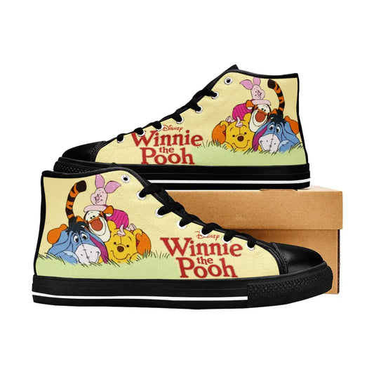 Winnie the pooh eeyore piglet tigger Custom High Top Sneakers Shoes
