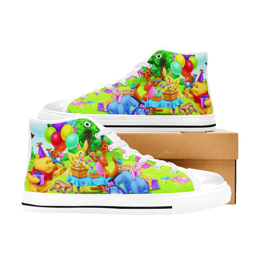 Winnie the pooh eeyore piglet tigger Custom High Top Sneakers Shoes