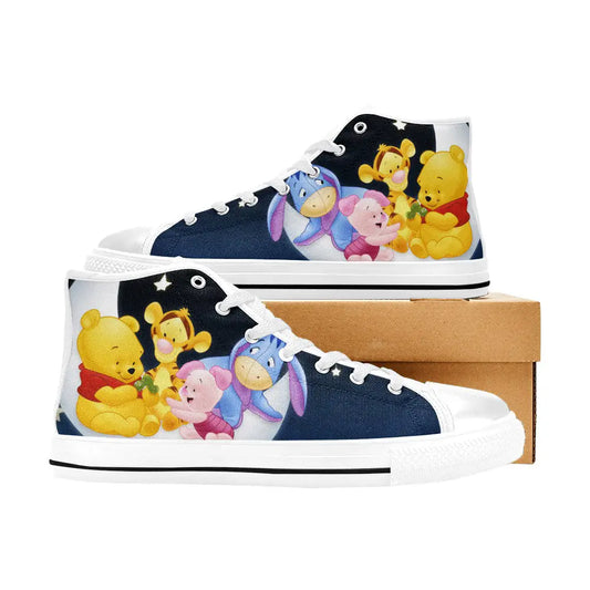 Winnie the pooh eeyore piglet tigger Custom High Top Sneakers Shoes