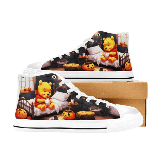 Winnie the pooh Halloween Custom High Top Sneakers Shoes