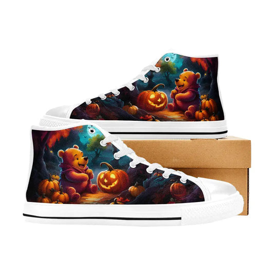 Winnie the pooh Halloween Custom High Top Sneakers Shoes