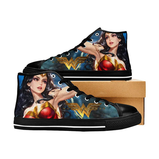Wonder Woman Custom High Top Sneakers Shoes