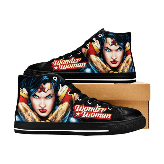 Wonder Woman Custom High Top Sneakers Shoes