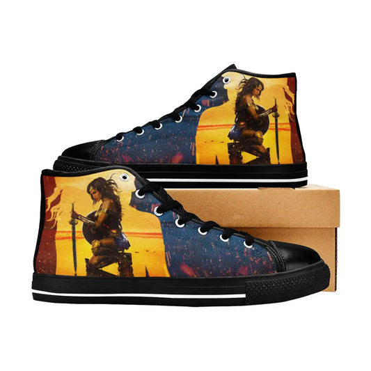 Wonder Woman Custom High Top Sneakers Shoes