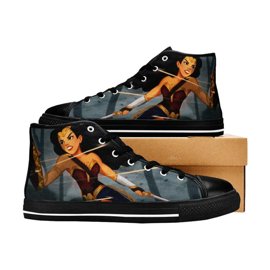 Wonder Woman Custom High Top Sneakers Shoes