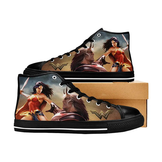 Wonder Woman Custom High Top Sneakers Shoes