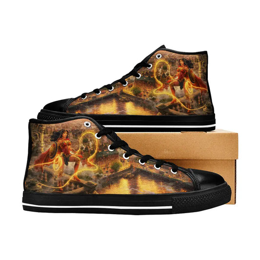 Wonder Woman Custom High Top Sneakers Shoes