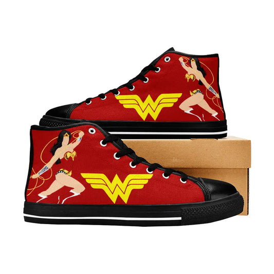 Wonder Woman Custom High Top Sneakers Shoes
