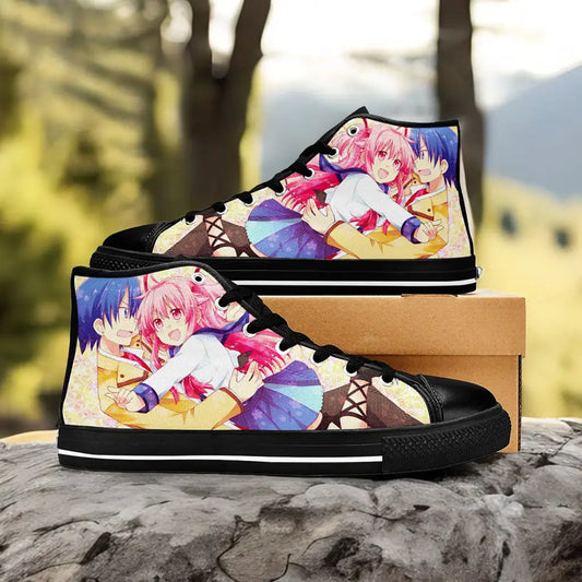 Yui Angel Beats Custom High Top Sneakers Shoes