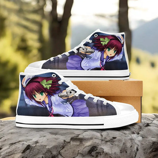 Yui Angel Beats Custom High Top Sneakers Shoes