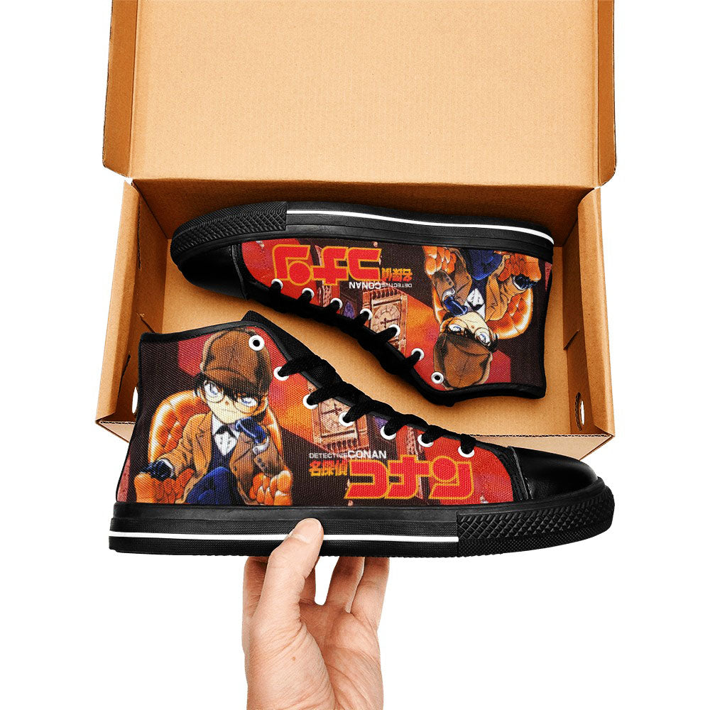 Detective Conan Case Closed Custom High Top Sneakers Shoes