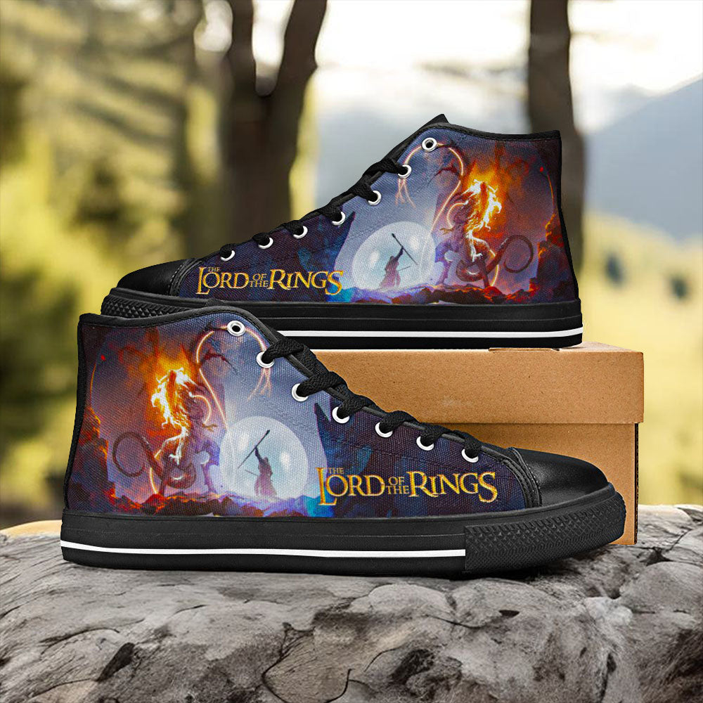 Gandalf Lord of The Rings Custom High Top Sneakers Shoes