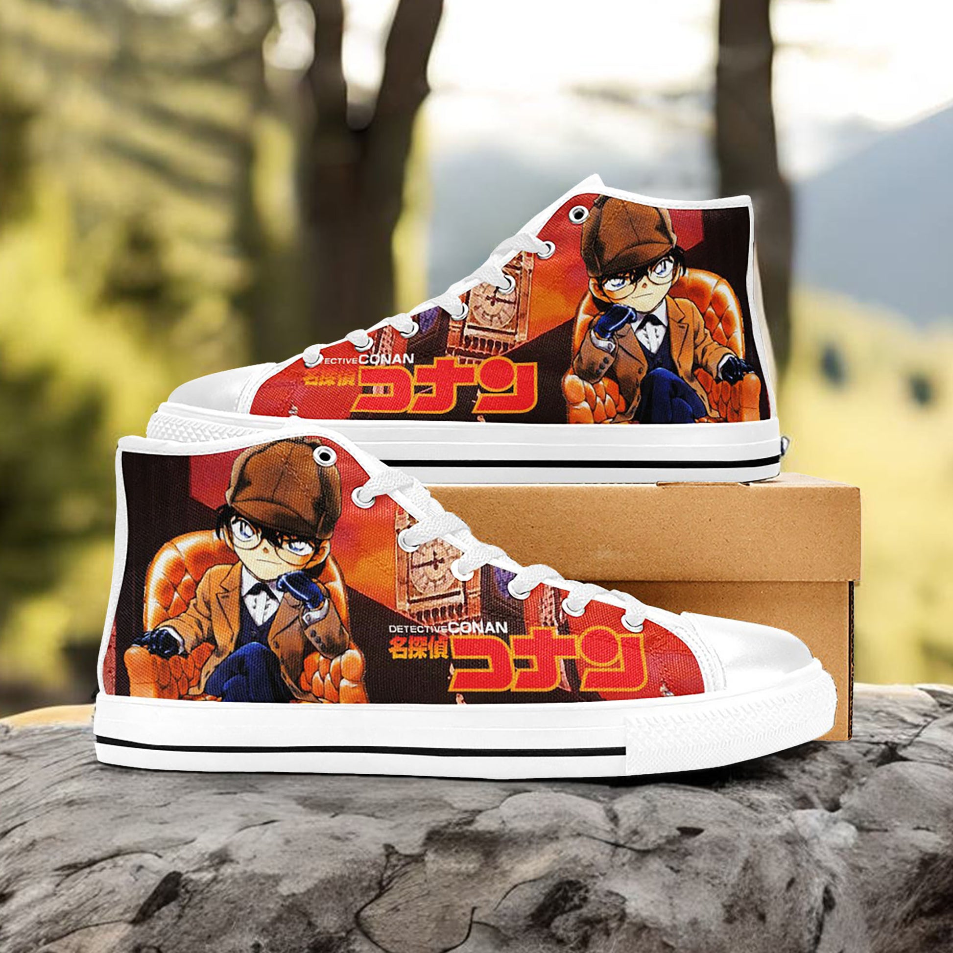 Detective Conan Case Closed Custom High Top Sneakers Shoes