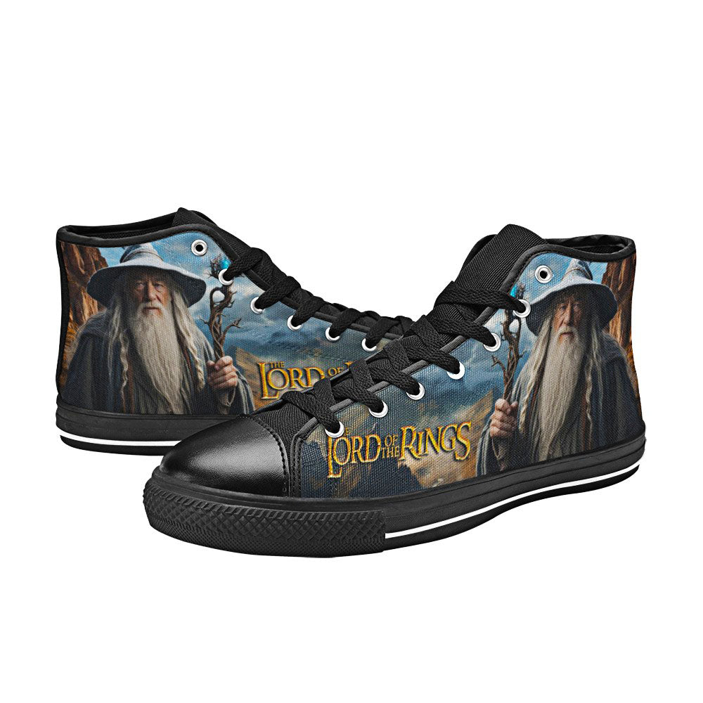 Gandalf Lord of The Rings Custom High Top Sneakers Shoes