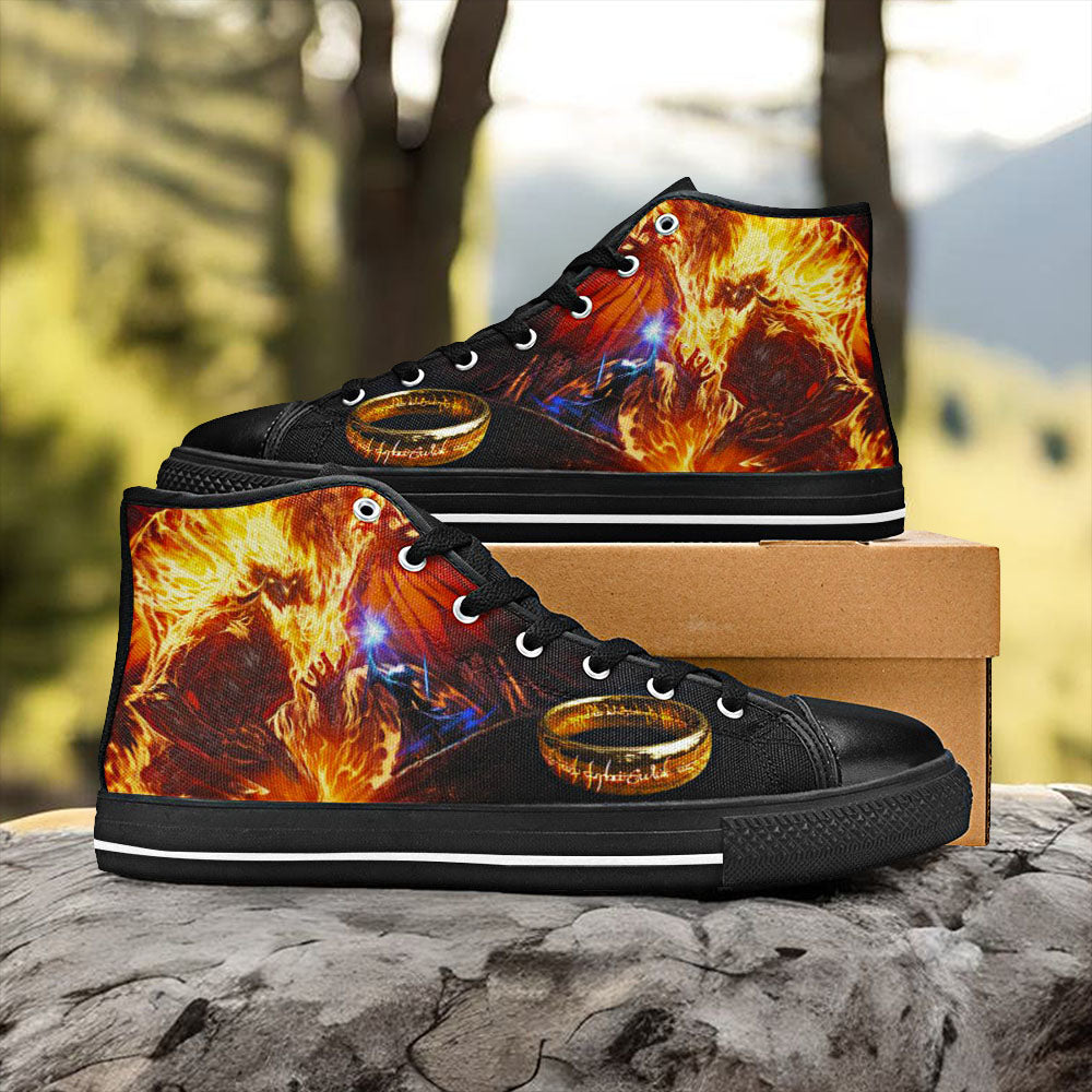 Gandalf Lord of The Rings Custom High Top Sneakers Shoes