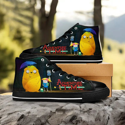 Adventure Time Finn and Jake Custom High Top Sneakers Shoes