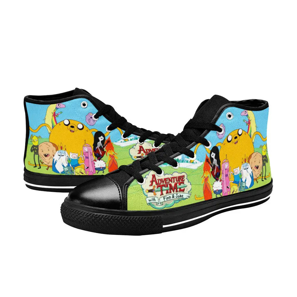 Adventure Time Finn and Jake Custom High Top Sneakers Shoes