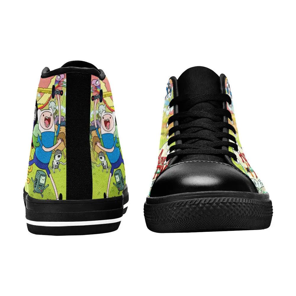 Adventure Time Finn and Jake Custom High Top Sneakers Shoes