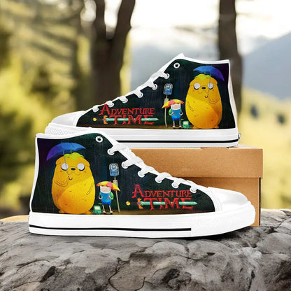 Adventure Time Finn and Jake Custom High Top Sneakers Shoes