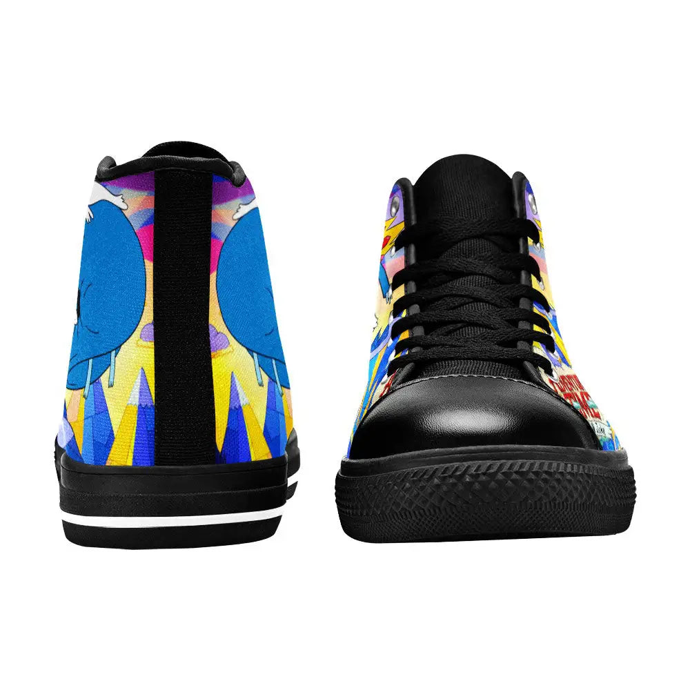 Adventure Time Finn and Jake Custom High Top Sneakers Shoes