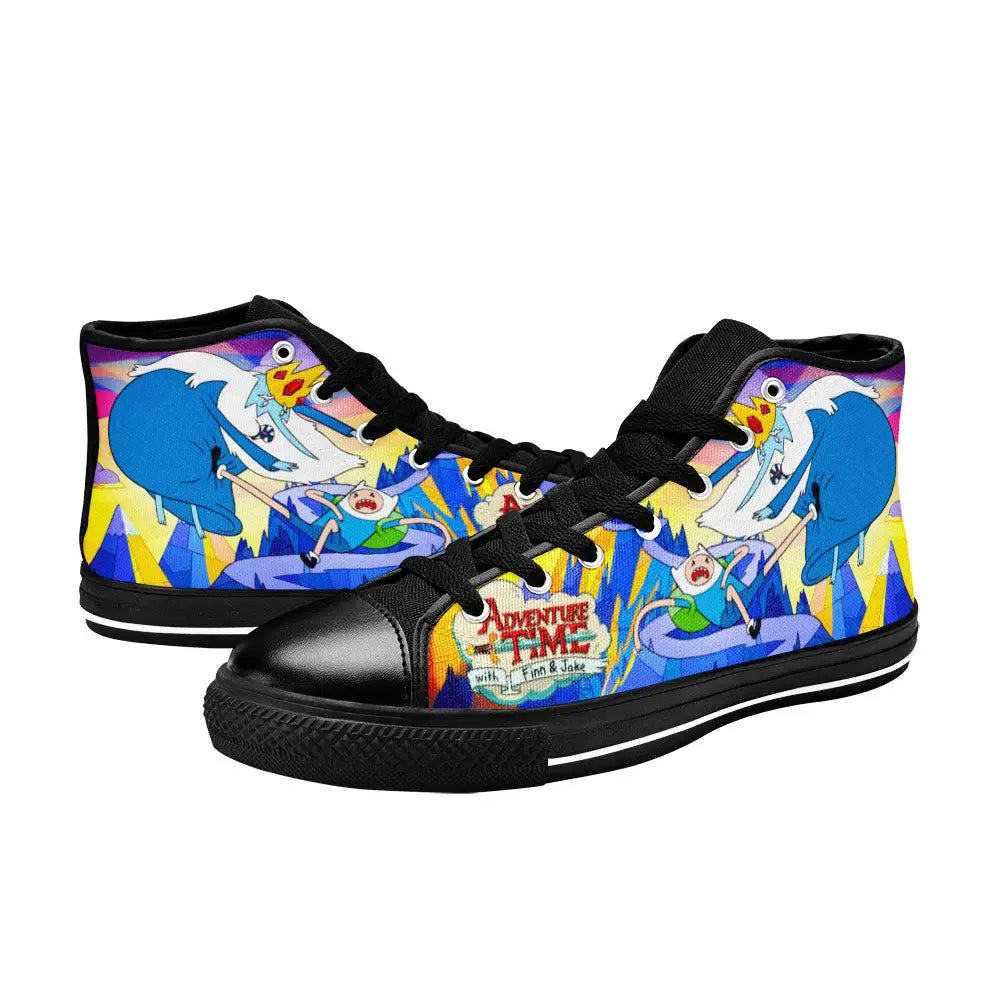 Adventure Time Finn and Jake Custom High Top Sneakers Shoes